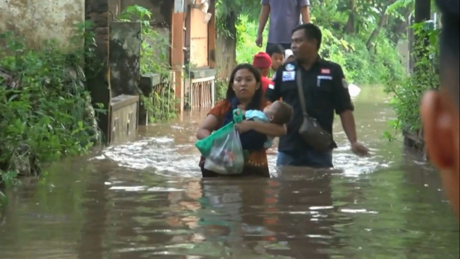 Banjir Kiriman Bogor Melanda Sejumlah Wilayah Jakarta dan Kabupaten Tangerang