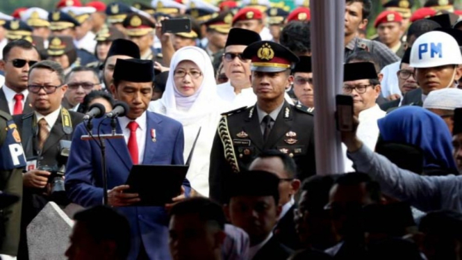 Presiden Jokowi Jadi Irup Pemakaman Jenazah Ani Yudhoyono