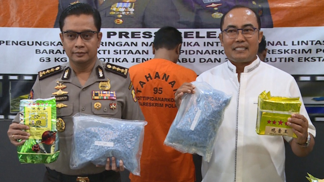 Bongkar Jaringan Narkotika, Polisi Sita 63 Kg Sabu dan Tangkap 2 Bandar