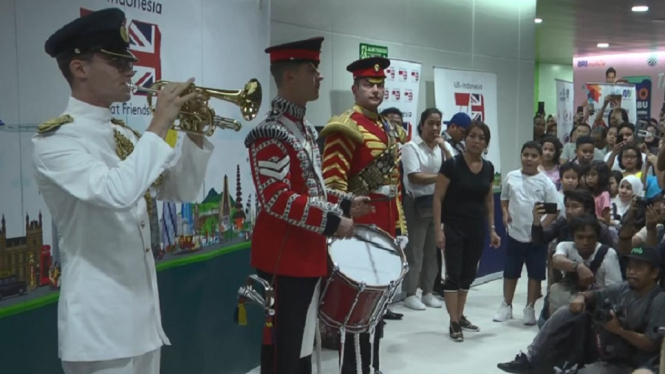 Musik Militer Inggris Meriahkan Ultah Jakarta