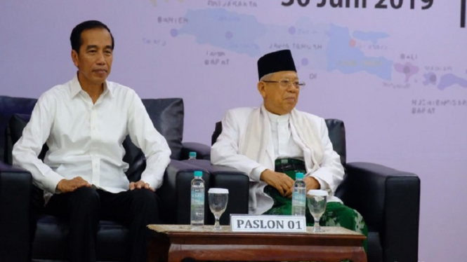 KPU Tetapkan Joko Widodo - Maruf Amin sebagai Presiden dan Wakil Presiden