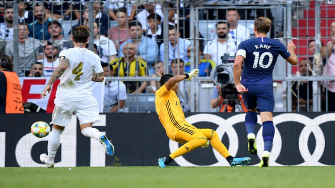 Harry Kane menjadi penentu kemenangan Totteanham Hotspur atas Real Madrid di Audi Cup berkat gol tunggalnya pada menit ke-22