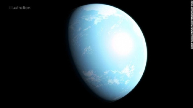 ilustrasi planet mirip bumi