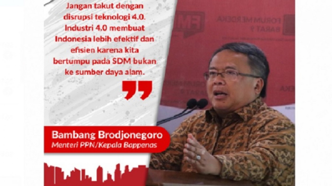 Bappenas Mencetak SDM Unggul Harus Ada Terobosan dan Inovasi