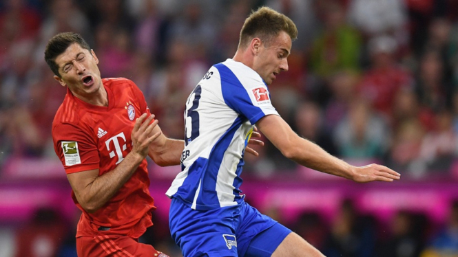Bundesliga Jerman 2019/20: Bayern Munchen Gagal Raih Poin Sempurna Atas Hertha