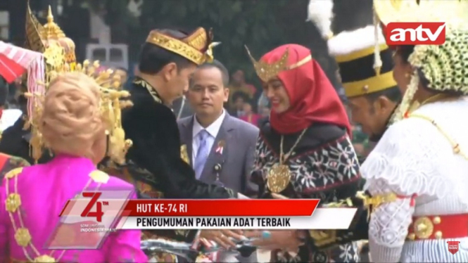 Inilah Pemenang Busana Adat Terbaik Pada Peringatan HUT RI ke-74 di Istana Merdeka