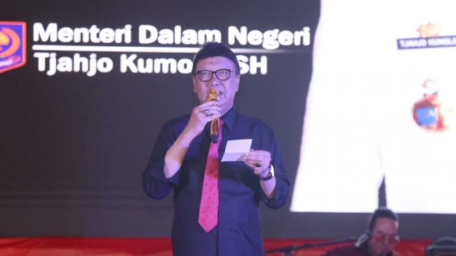 Saat Mendagri Baca Puisi “Aku Melihat Indonesia” di Malam Tasyakuran HUT RI