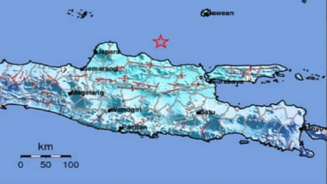 Gempa 5,6 Skala Richter Mengguncang Tuban Jawa Timur