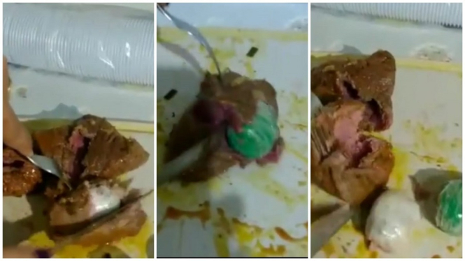 Viral.. Video Narkotika Jenis Sabu Dikemas Dalam Daging Rendang