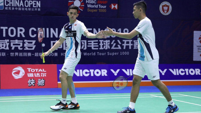 Fajar Alfian-Muhammad Rian menjadi pasangan ganda putra Indonesia pertama yang lolos ke semifinal China Open 2019
