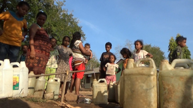 Nangatobong, Waigete, Sikka, Nusa Tenggara Timur kesulitan air bersih
