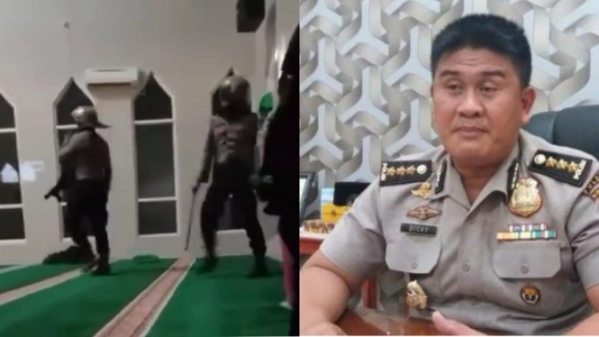 Viral Video Polisi Masuk ke Masjid Menggunakan Sepatu, Polda Sulawesi Selatan Minta Maaf