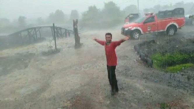 Satgas Karhutla Jambi Gembira Hujan Turun, Kobaran Api di Sejumlah Wilayah Padam