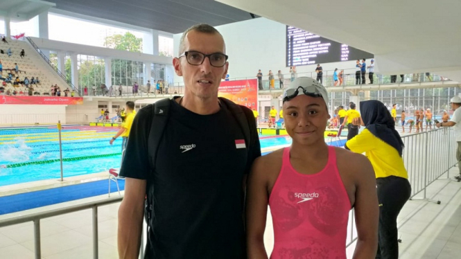 Azzahra Permatahani berhasil memecahkan rekor nasional di nomor 200 meter gaya dada putri