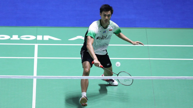 Shesar Hiren Rhustavito terhenti di babak perempat final Korea Open 2019