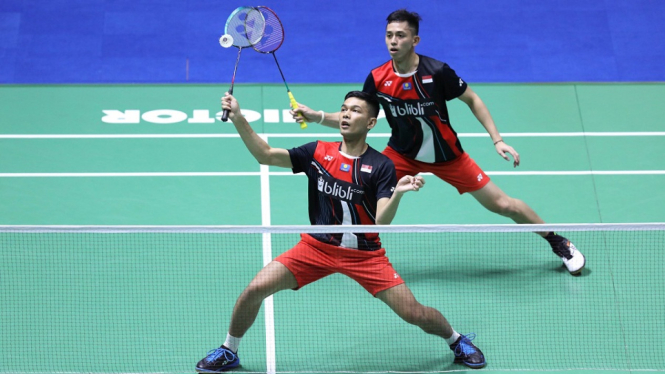 (Korea Open 2019) Menangi “Perang Saudara”, Fajar-Rian Tembus Empat Besar