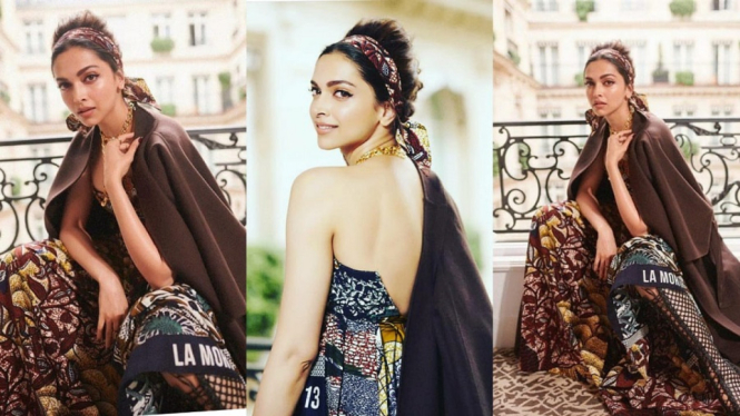 Cantik dan Anggunnya Deepika Padukone dalam Balutan Batik