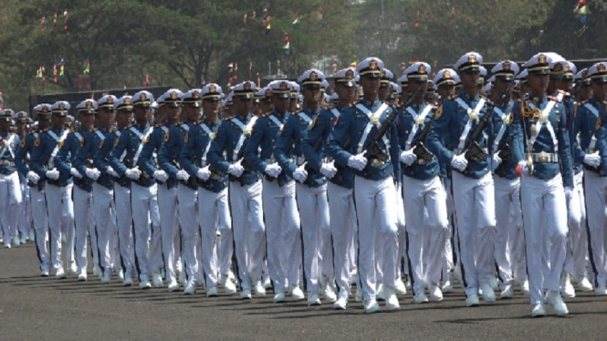Kekuatan pasukan parade HUT TNI Ke-74 berjumlah 6.806 personel
