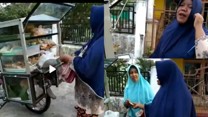 Video Viral, Perempuan Penjual Kue Memiliki Suara yang Unik