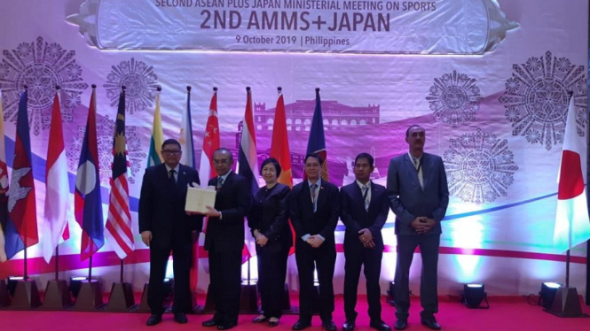 “5th ASEAN Ministerial Meeting on Sports (AMMS-5)” dan juga “2nd ASEAN Plus Japan Ministerial Meeting on Sports” 9 Oktober 2019 di Manila