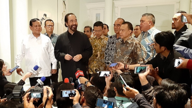 Prabowo Bertemu Surya Paloh Hasilkan Tiga Kesepakatan