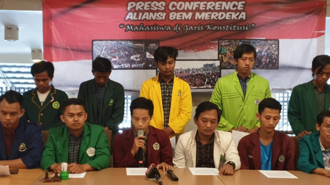 Jelang Pelantikan, BEM Merdeka Tolak Segala Gerakan yang Timbulkan Kegaduhan (Foto ANTVKLIKAjun)