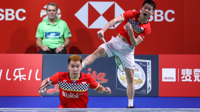 Lolos Final Denmark Open, Kevin-Marcus Berpeluang Pertahankan Gelar