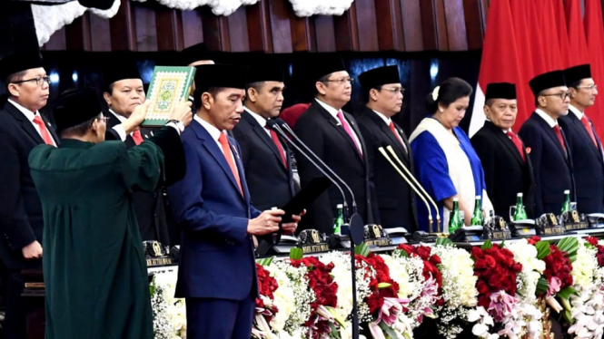Sah! Joko Widodo dan Ma’ruf Amin Menjadi Presiden dan Wakil Presiden RI (2019-2024) (Foto: ANTVklik)