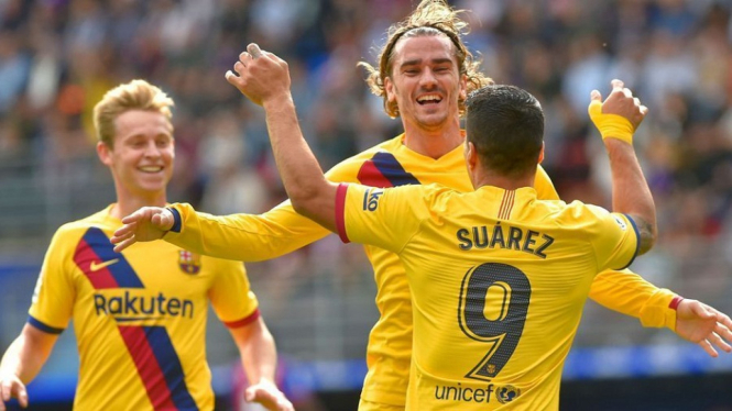 Barcelona selalu menang dalam lima laga terakhirnya dikarenakan mulai nyetelnya trio Lionel Messi, Luis Suarez, dan Antoine Griezmann