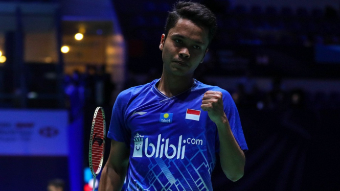 (French Open 2019) Anthony Akhirnya Sukses Atasi Momota Untuk Melaju ke Semi Final