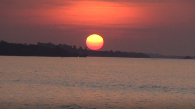 Sunset di Pantai Tiang Bendera