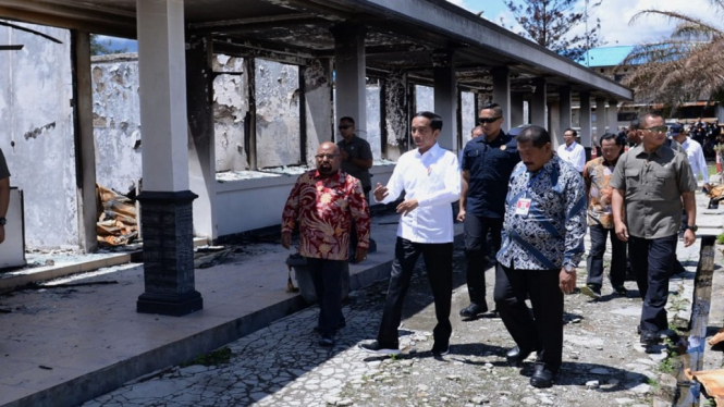 Presiden Jokowi Targetkan Rehabilitasi Infrastruktur Pascakerusuhan Wamena Dipercepat (Foto Puspen Kemendagri)