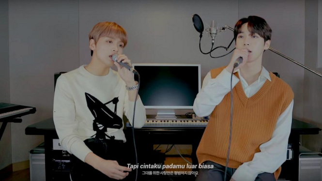 foto : Doyoung dan Haechan kanal YouTube 채널 NCT MUSIC.