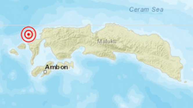 Gempa Magnitudo 3,8 Guncang Barat Piru, Maluku