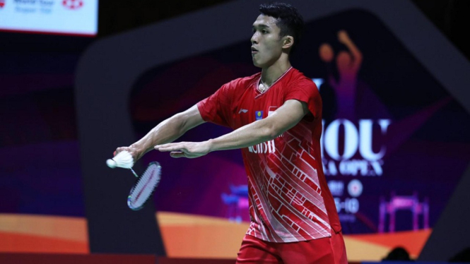 (Fuzhou China Open 2019) Jonatan Christie Jadi Wakil Ke-4 Indonesia di Perempat Final