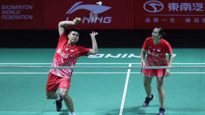 Praveen/Melati ke perempat final Fuzhou China Open 2019 usai mengalahkan pasutri asal Inggris, Chris Adcock/Gabrielle Adcock