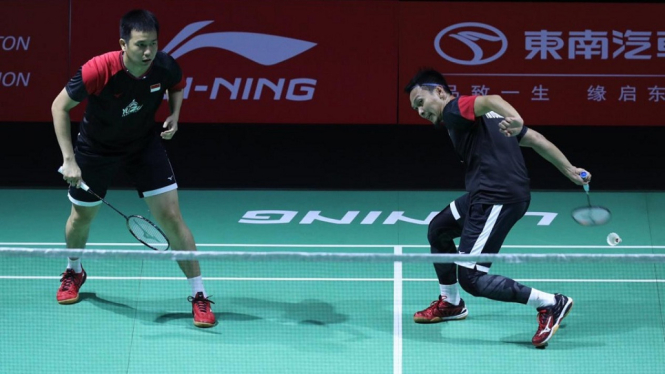 (Fuzhou China Open 2019) Hendra/Ahsan Susul Kevin/Marcus ke babak perempat final