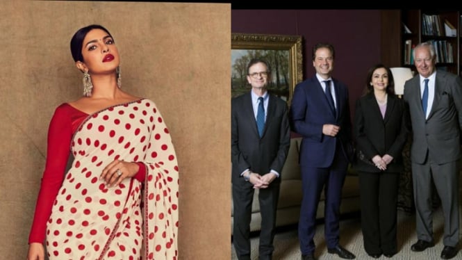 Priyanka Chopra Ucapkan Selamat Pada Nita Ambani Sebagai Anggota Dewan Museum (Foto Kolase)