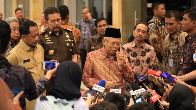 Wapres Pemerintah Pusat dan Daerah Harus Berjalan Beriringan Memajukan Bangsa (Foto Puspen Kemendagri)