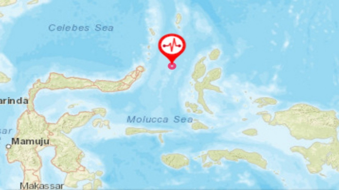 Gempa berkekuatan magnitudo 4.8 mengguncang Maluku Utara, siang ini. Gempa tidak berpotensi tsunami.