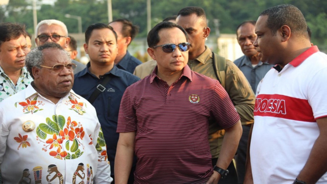 Mendagri Tito Karnavian Optimistis Kesiapan Penyelenggara PON 2020 di Timika (Foto Puspen Kemendagri)