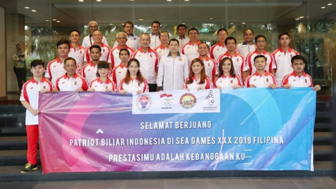 Bertolak ke SEA Games 2019 Filipina, timnas biliar Indonesia targetkan 3 emas