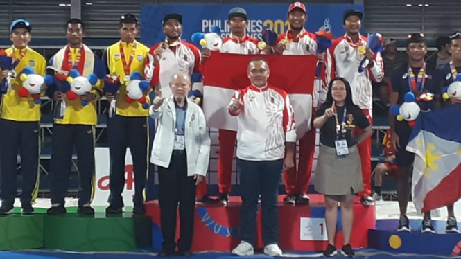 SEA Games 2019 - Tim voli pantai putra sumbang emas untuk Indonesia