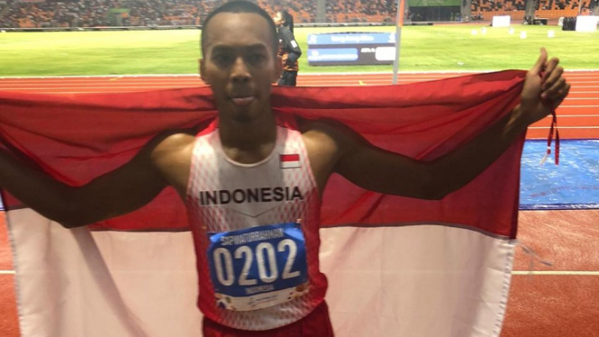 Atletik: Atlet lompat jauh Sapwaturrahman berhasil menyegel medali emas di SEA Games 2019