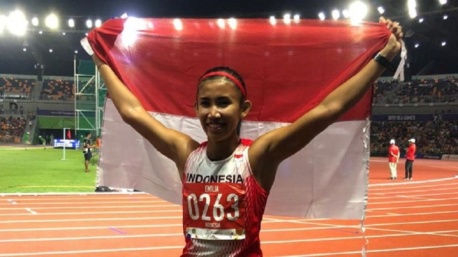 Emilia Nova buktikan bisa menyabet emas di nomor lari gawang 100m