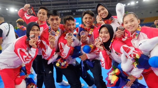 taekwondo indonesia tanpa emas di sea games 2019