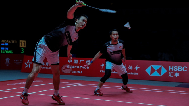 Hendra/Ahsan ke babak semifinal usai menang atas pasangan Taiwan, Lu/Yang pada laga kedua Grup BWF World Tour Finals 2019