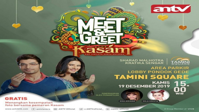 Saksikan 'Meet n Greet Kasam' Bersama Sharad Malhotra dan Kartika Sengar