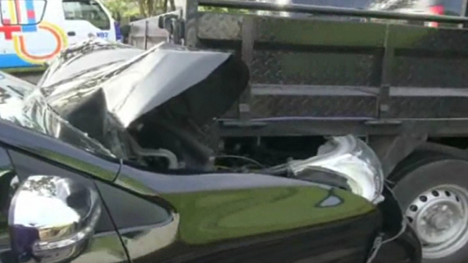 Lima Unit Mobil Terlibat Kecelakaan Beruntun di Tol Porong Jawa Timur