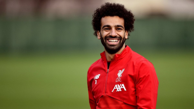 Bintang Liverpool, Mohamed Salah berlatih santai jelang laga Boxing Day vs Leicester City di Stadion King Power, Jum’at (27-12) dini hari mulai pukul 03.00 WIB